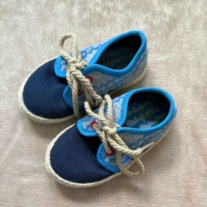 Cat & Jack Blue Sneakers Casual Canvas